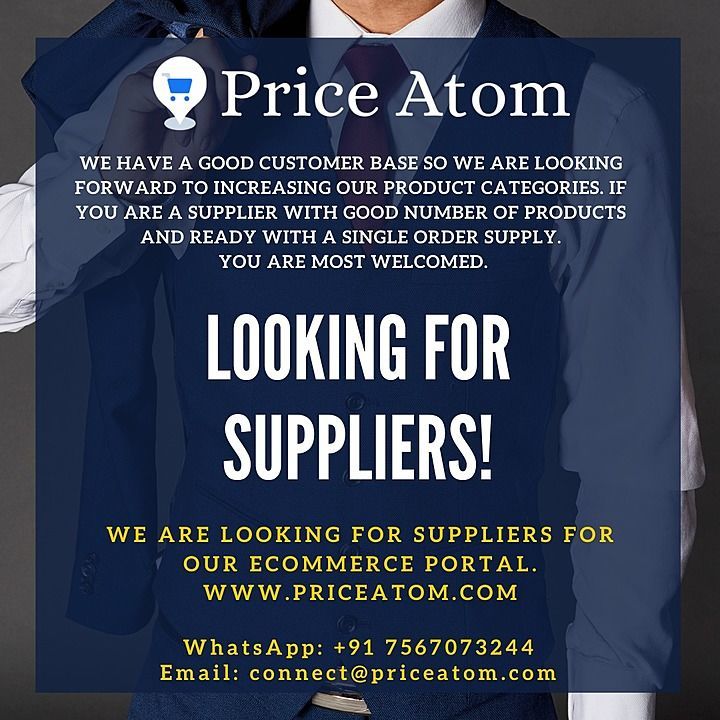 We are looking for suppliers, who have good quality products uploaded by Webitcians on 12/20/2020