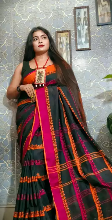 *New khadi handlum saree*
*With bp*😍 uploaded by business on 9/18/2022