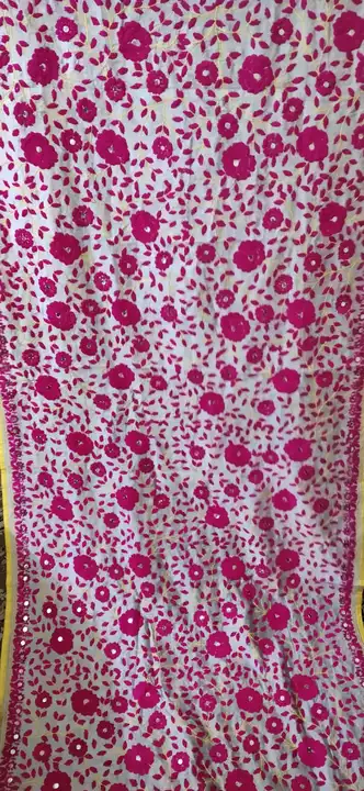 Post image I want 1-10 pieces of embroidered dupatta set at a total order value of 5000. I am looking for Length 2.5 MTR Chanderi silk different colours . Please send me price if you have this available.