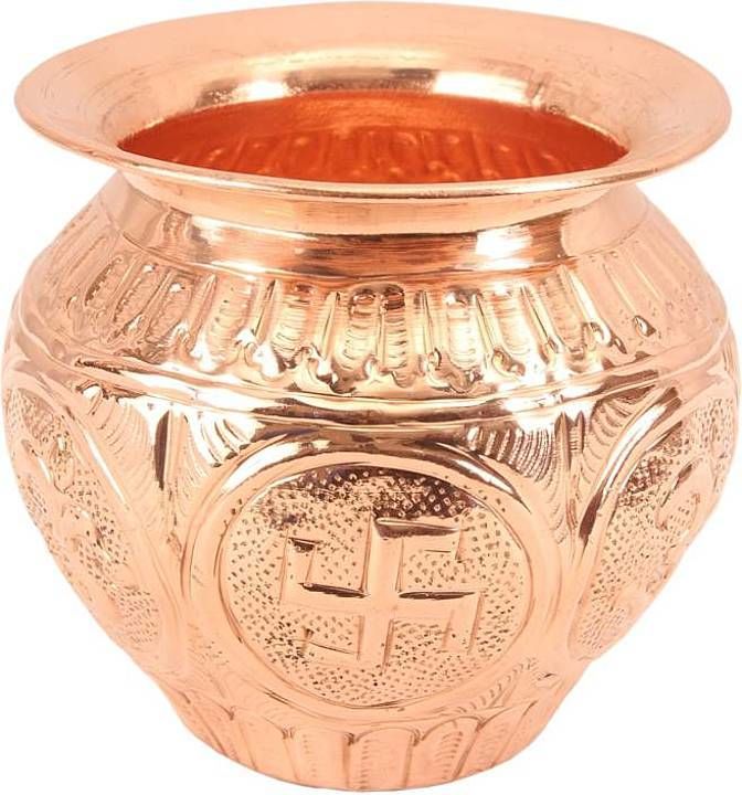 COPPER POOJA PRODUCTS COPPER SHEET DESIGNER LOTA SIZE NO. 4 uploaded by KANSAL ARTS AND HANDICRAFTS on 12/21/2020