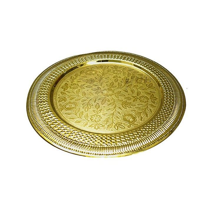 BRASS SHEET POOJA PLATE SIZE NO. 4 uploaded by KANSAL ARTS AND HANDICRAFTS on 12/21/2020