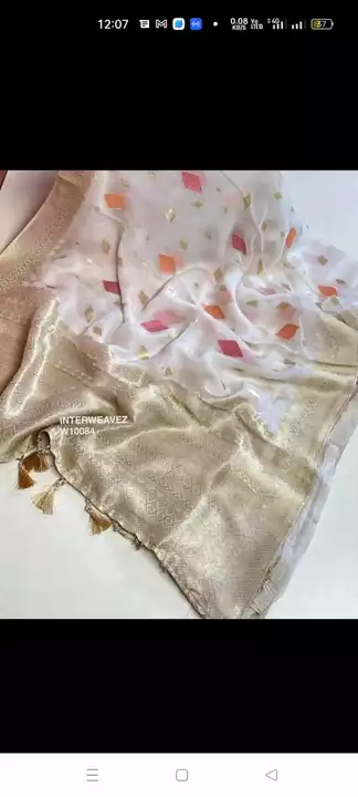 Organza silk saree  uploaded by business on 9/19/2022