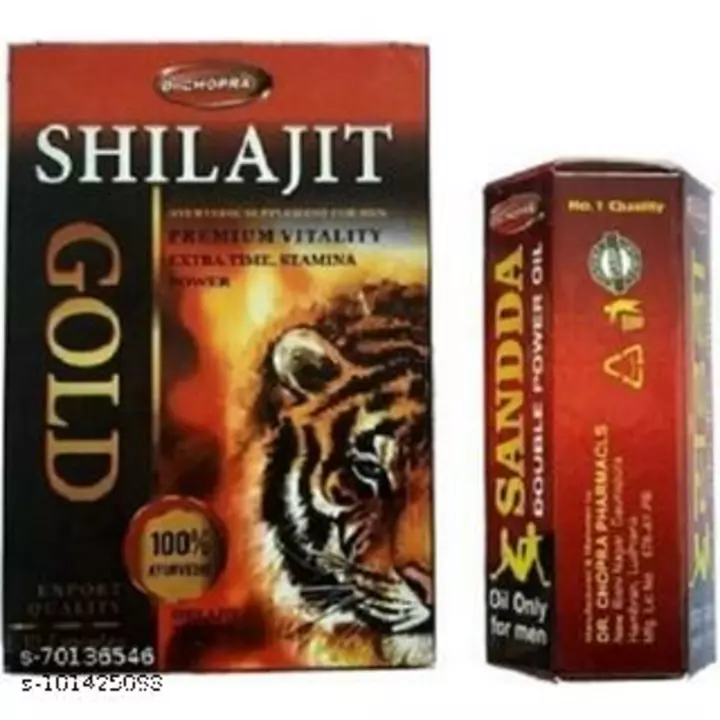 Dr. Chopra Shilajeet Capsule 10 capsule and 15 ml Sanda oil combo pack  uploaded by Deal to Deal on 9/19/2022
