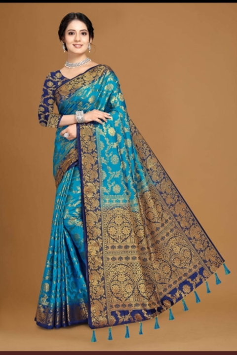 GOLD PRINT BANARASI ART SILK SAREES; cash on  delivery  uploaded by business on 9/19/2022