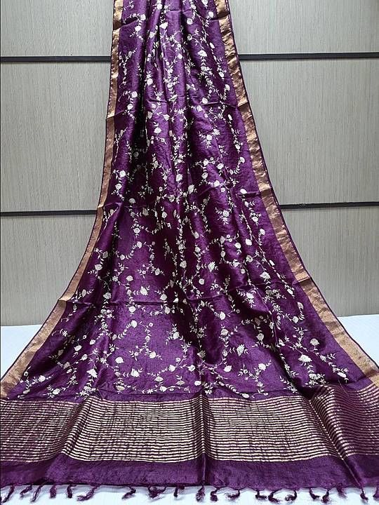 Kota Linen Embroidery Saree uploaded by business on 12/21/2020