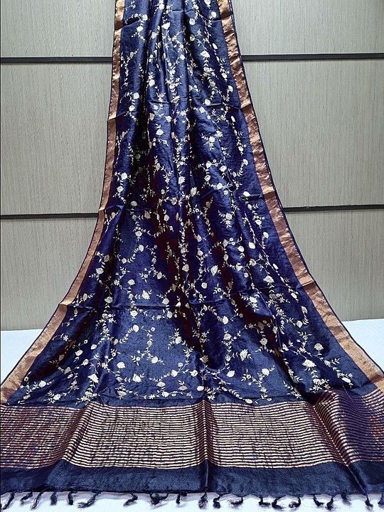 Kota Linen Embroidery Saree uploaded by S G Fabrics on 12/21/2020
