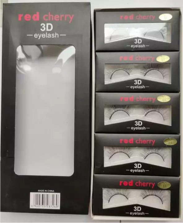 Red cherry Eyelashes 10 pairs - 20 lashes uploaded by Bulk Quality Cosmetics @ Best Prices on 9/19/2022