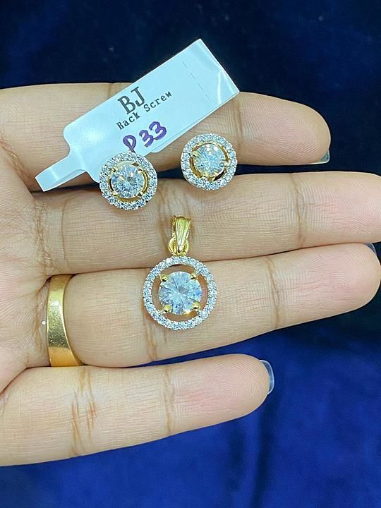 18k gold plated pendant set uploaded by Jai Govind on 12/21/2020