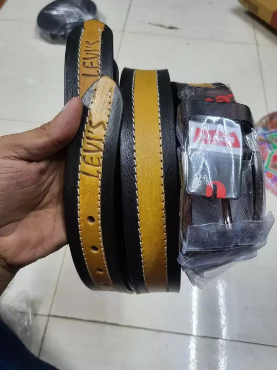Grain leather belt Fancy with Brass Buckle uploaded by Riyaz international on 9/20/2022