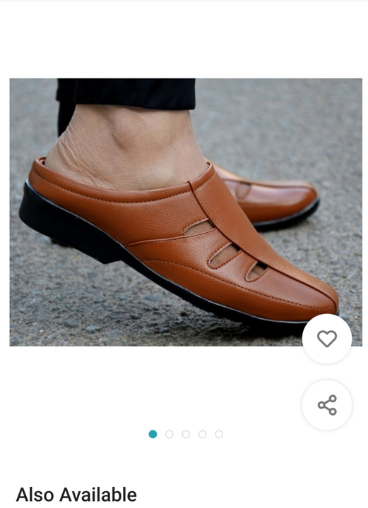 MR cobbler men tan slip on sandals uploaded by business on 9/20/2022
