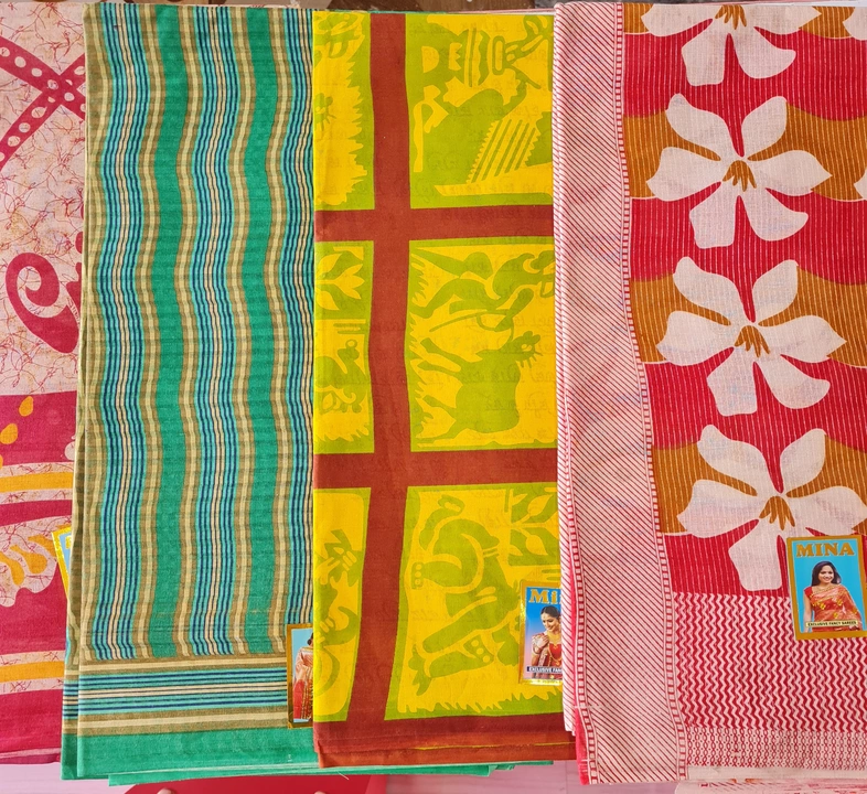 Cotton Printed Saree uploaded by business on 9/20/2022