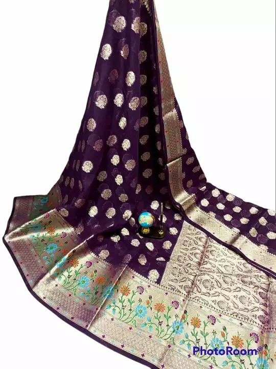 Post image Banarsi semi Georgette soft silk
New fancy party wear saree
All owers buti design