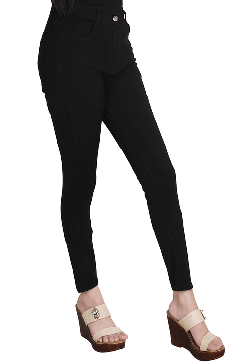 Black single button ladies jeans  uploaded by business on 9/20/2022
