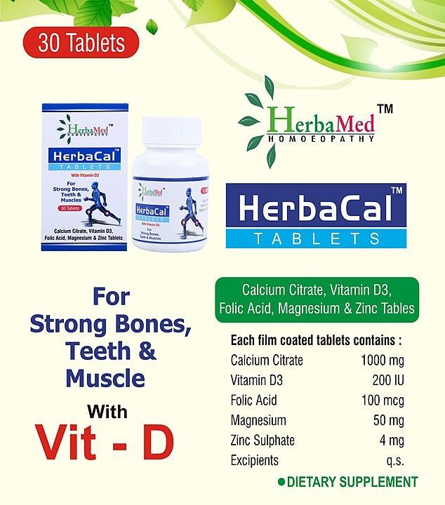 Herbacal vitamin d3 tablet  uploaded by Divi enterprises on 12/22/2020