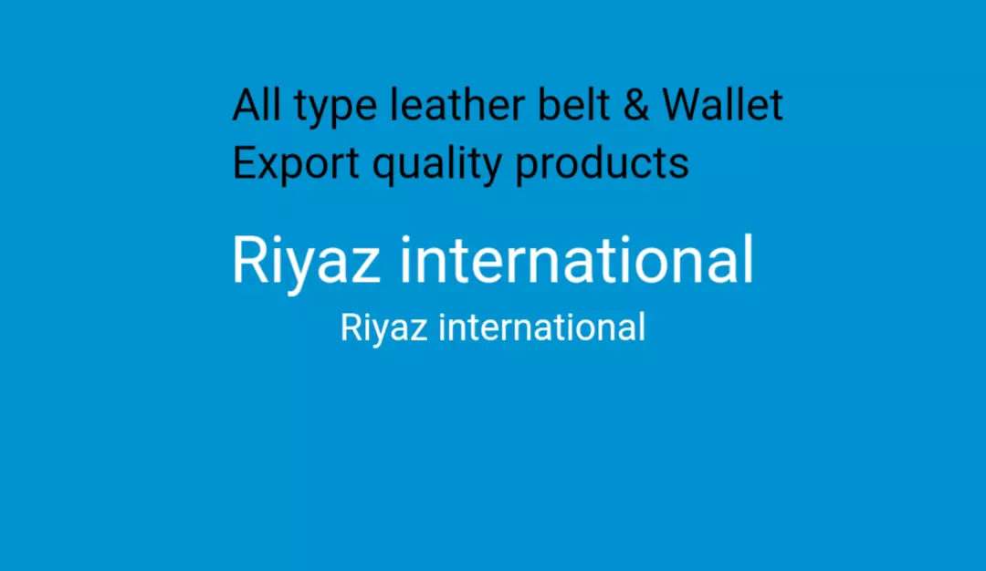 Visiting card store images of Riyaz international