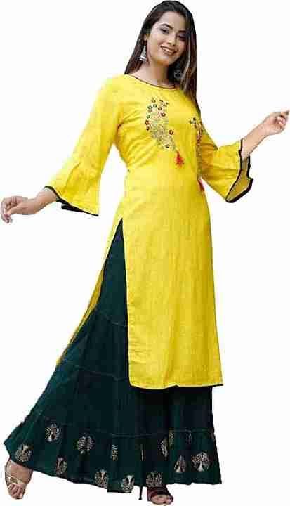 Kurti with sarara sets uploaded by business on 12/23/2020