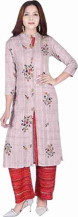 Reyon kurti with plazo  uploaded by SAN DEAL GARMENTS  on 12/23/2020