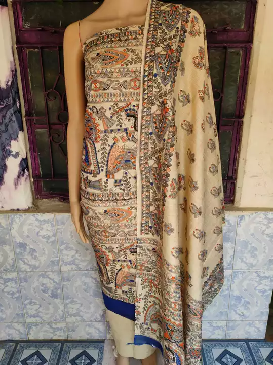 Post image Bhagalpuri suit special quality Khadi cotton Madhubani print
