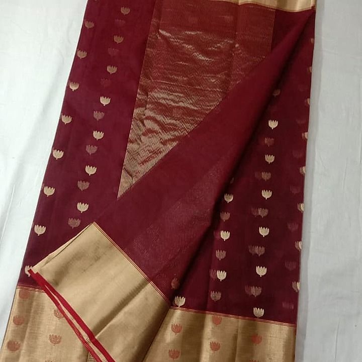 Chanderi handloom saree uploaded by business on 12/23/2020