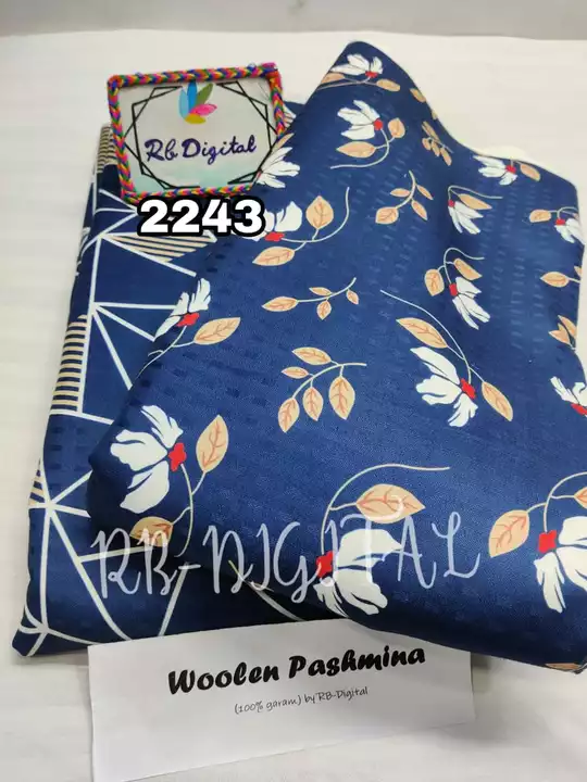 Pashmina woolen fabric and dress material wholesale and retail uploaded by business on 9/21/2022