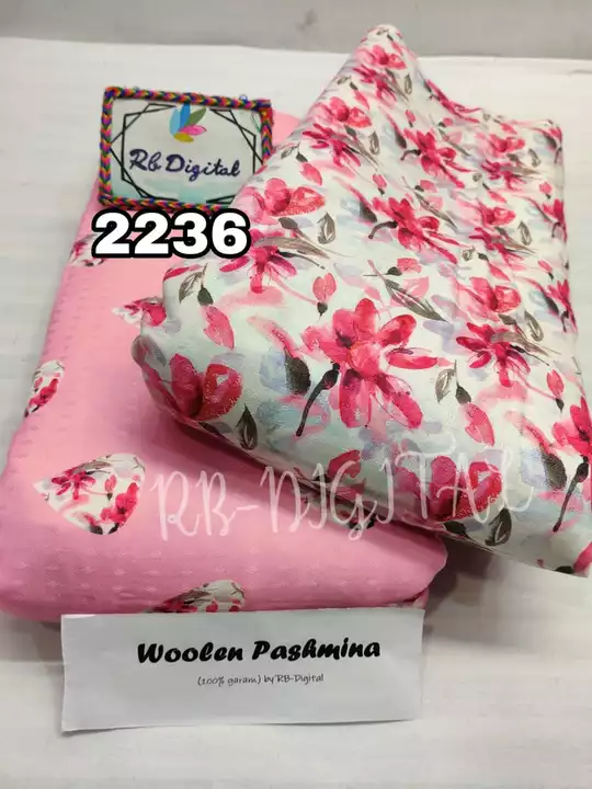 Pashmina woolen fabric and dress material wholesale and retail uploaded by business on 9/21/2022