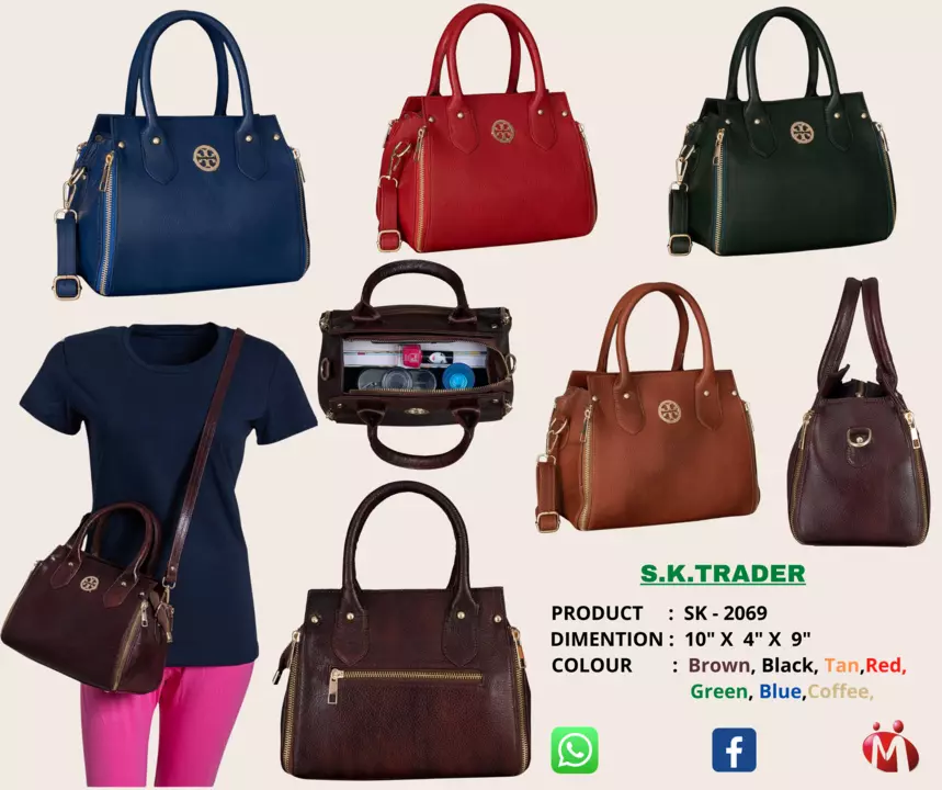 Ladies leather  bag uploaded by business on 9/21/2022