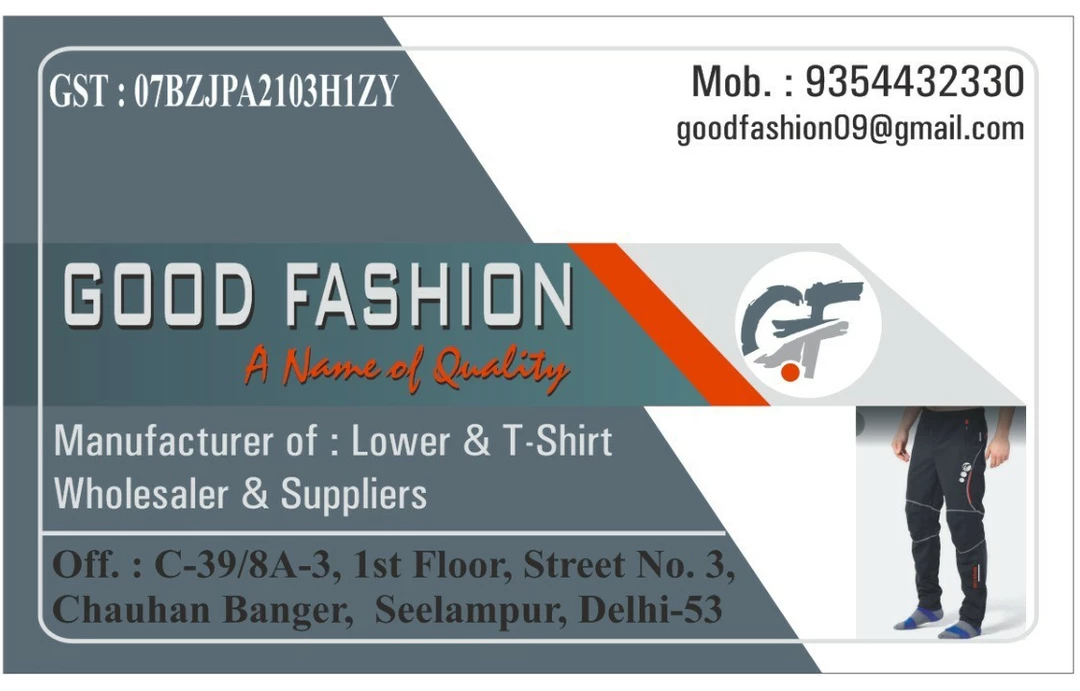 Visiting card store images of Good Fashion