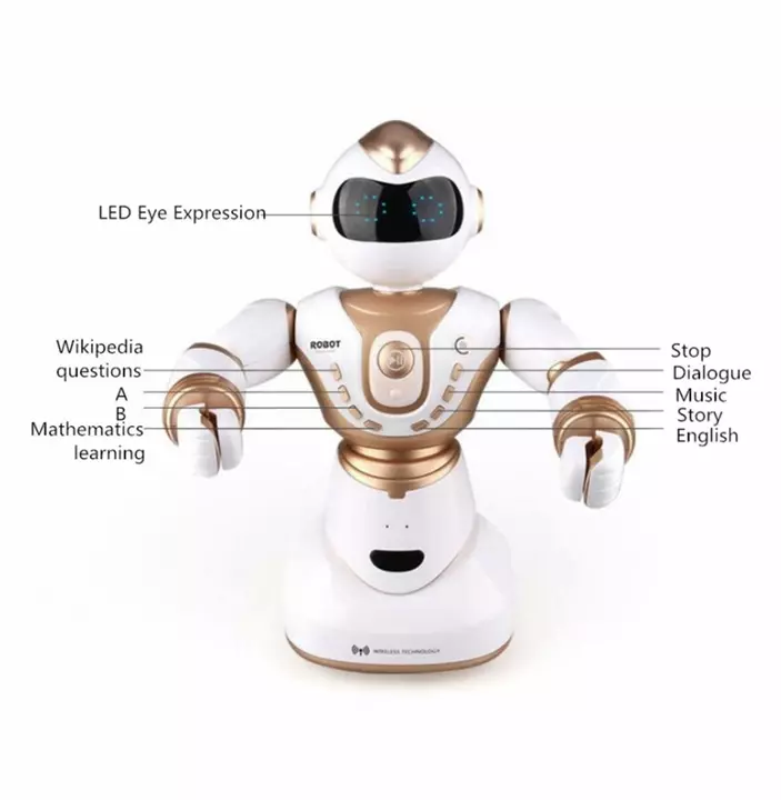 Pookaa 2850 Voice Dialogue Intelligent RC Robot Toy with LED Light  uploaded by Darling Toys by VG on 9/21/2022