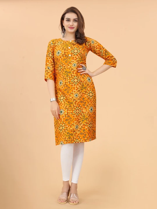 Foil Printed kurti  uploaded by Dutt Creation on 9/21/2022