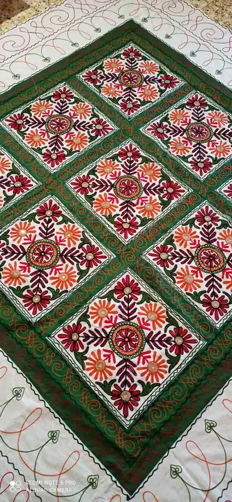 Embroidery Work double Bedsheet  uploaded by Kutch King Handicrafts on 9/21/2022