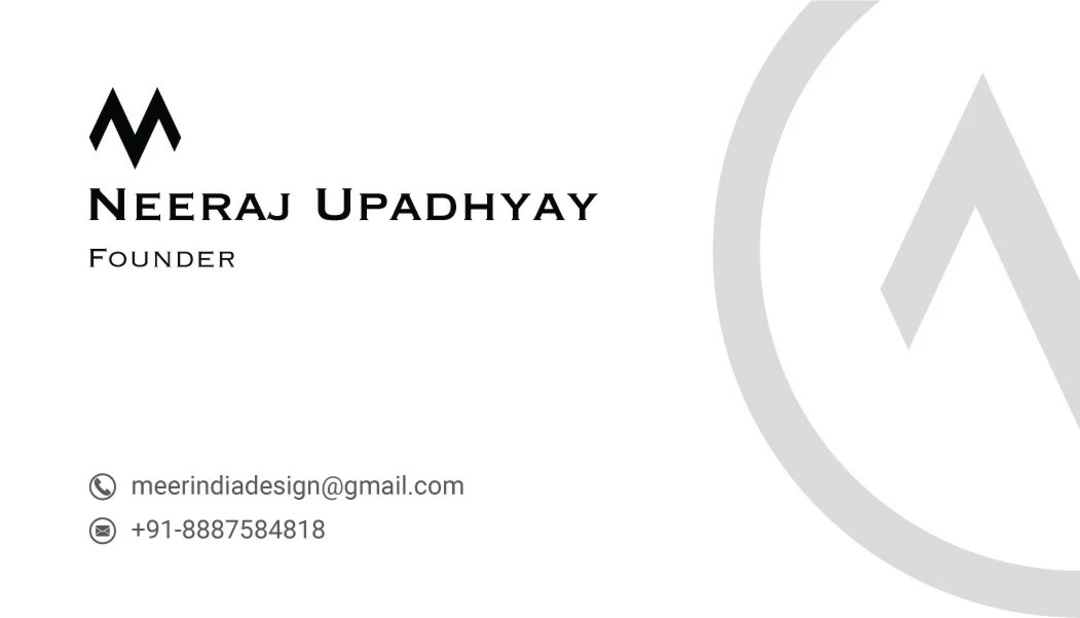 Visiting card store images of MEER INDIA