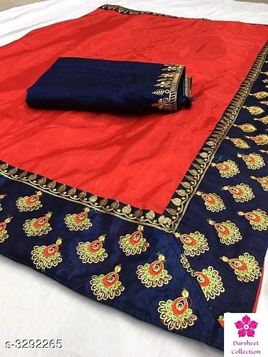 Post image Catalog Name: *Manita Beautiful Two Tone Sana Silk Sarees Vol 4*

Fabric: Saree - Two Tone Sana Silk , Blouse - Banglori Satin

Size: Saree Length - 5.5 Mtr, Blouse Length - 0.8 Mtr

Work: Embroidered

Dispatch in  20 Days

Design : 6

Easy Returns Available In Case Of Any Issue

Price is 850/-
