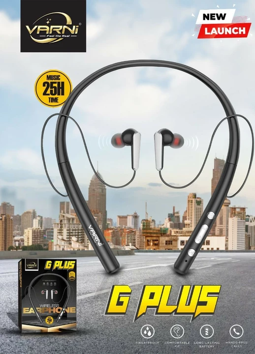 Varni G Plus Neckband 25hrs music time uploaded by business on 9/22/2022
