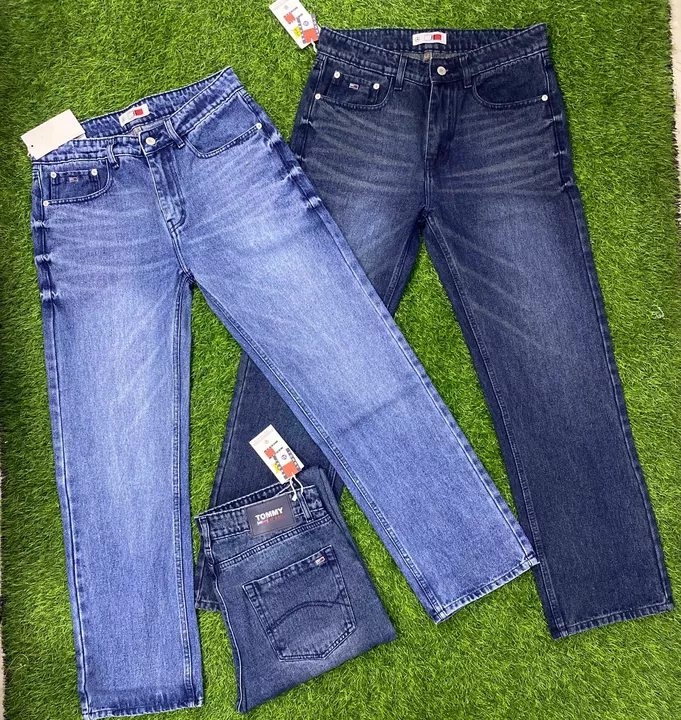 Blue shade straight pattern denim  uploaded by Kavya jeans on 9/22/2022
