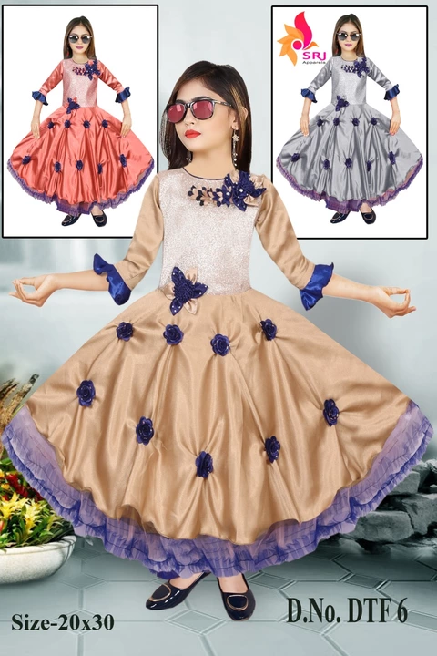 Party wear girls  frock  uploaded by Anant fashion on 9/22/2022