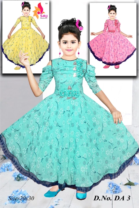 Party wear girls  frock  uploaded by Anant fashion on 9/22/2022