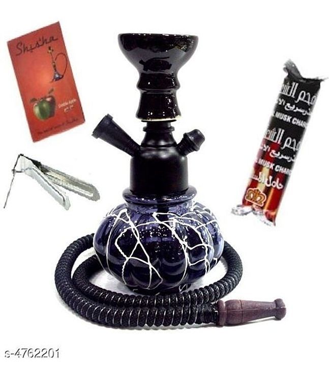 CHEAP THRILLS 8 INCH BLACK DORI HOOKAH COMBO uploaded by business on 12/24/2020