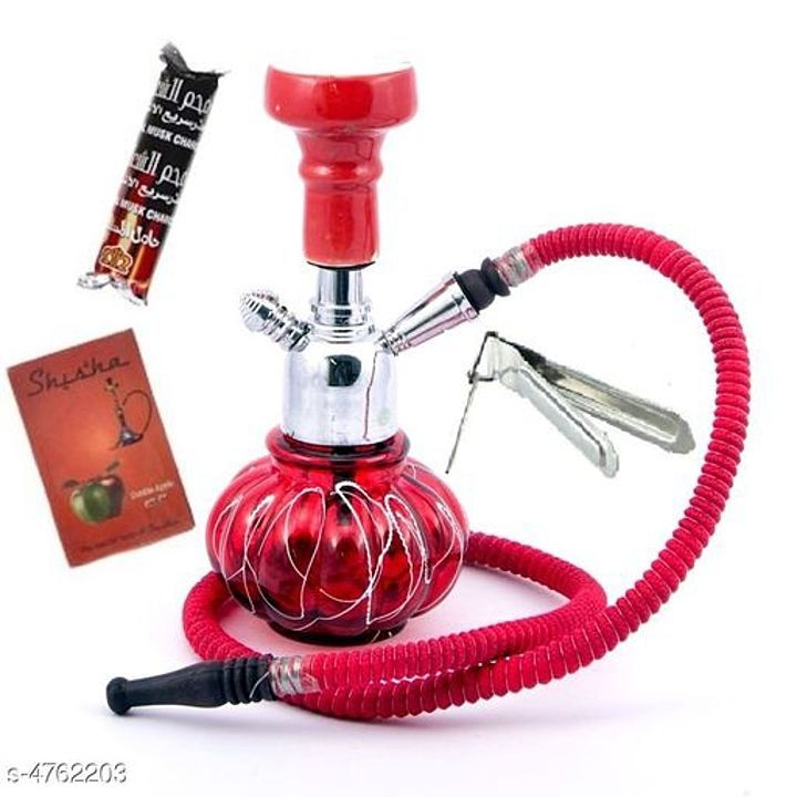 CHEAP THRILLS 8 INCH RED DORI HOOKAH COMBO uploaded by business on 12/24/2020