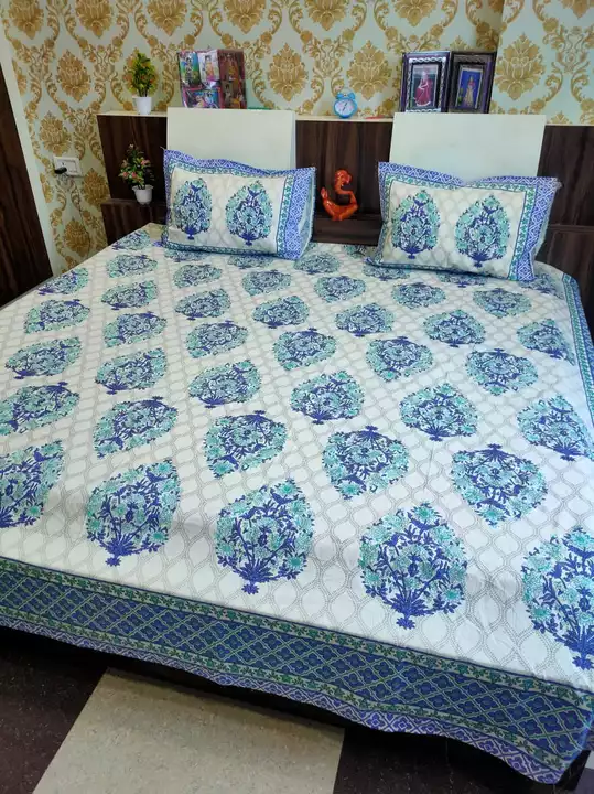 Double bed bedsheet  uploaded by Monika hand block print on 9/22/2022