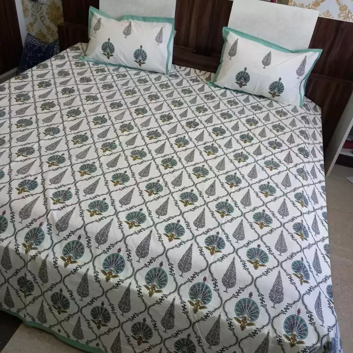 Double bed bedsheet  uploaded by Monika hand block print on 9/22/2022