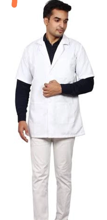 White half sleave appron uploaded by School Uniform Manifacturer on 9/22/2022