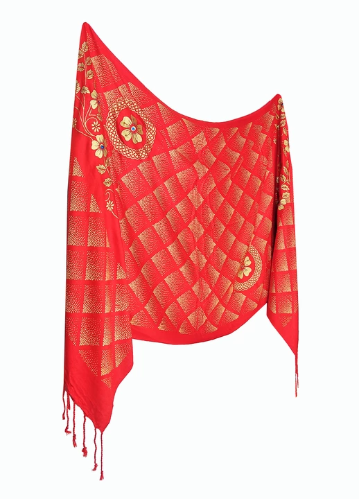 Fancy Satin Stole size 175 x 75 cm. uploaded by ANAND TRADERS on 9/23/2022