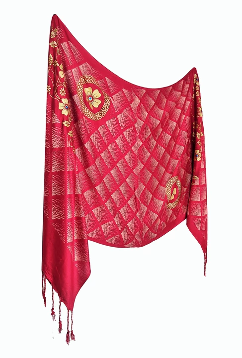 Fancy Satin Stole size 175 x 75 cm. uploaded by ANAND TRADERS on 9/23/2022