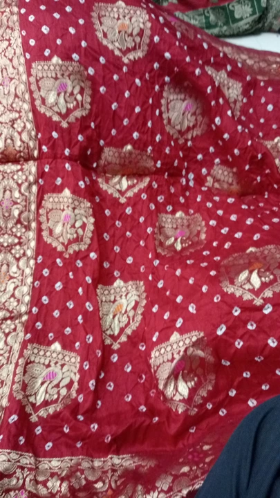 Art silk bandhej saree  uploaded by Pujyam Bandhej on 9/23/2022