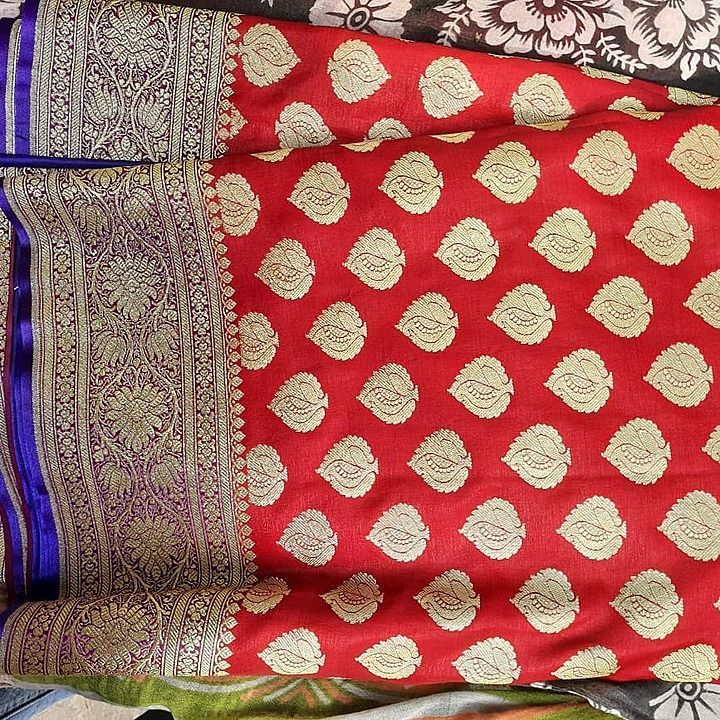 Poly Silk potly saree uploaded by business on 12/25/2020