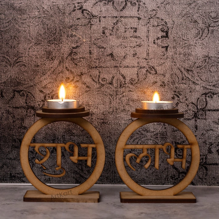 Shubh - Laabh   Set of 2 pcs free 2 pcs tealight uploaded by business on 9/23/2022