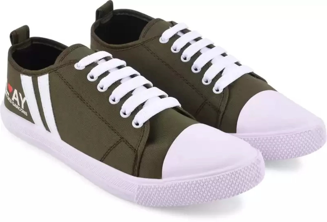 Men's Casual and Regular Wear Green Canvas shoes  uploaded by AS Trendz on 9/23/2022