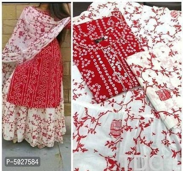 Post image Kurti skirt with dupatta price 450