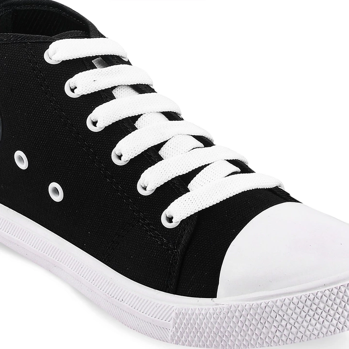 Men's Casual Wear Canvas High Neck Black Shoe uploaded by AS Trendz on 9/23/2022