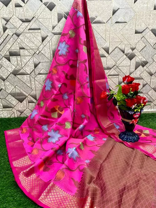 Cotton Mina banarasi saree  uploaded by H C brand  on 9/23/2022